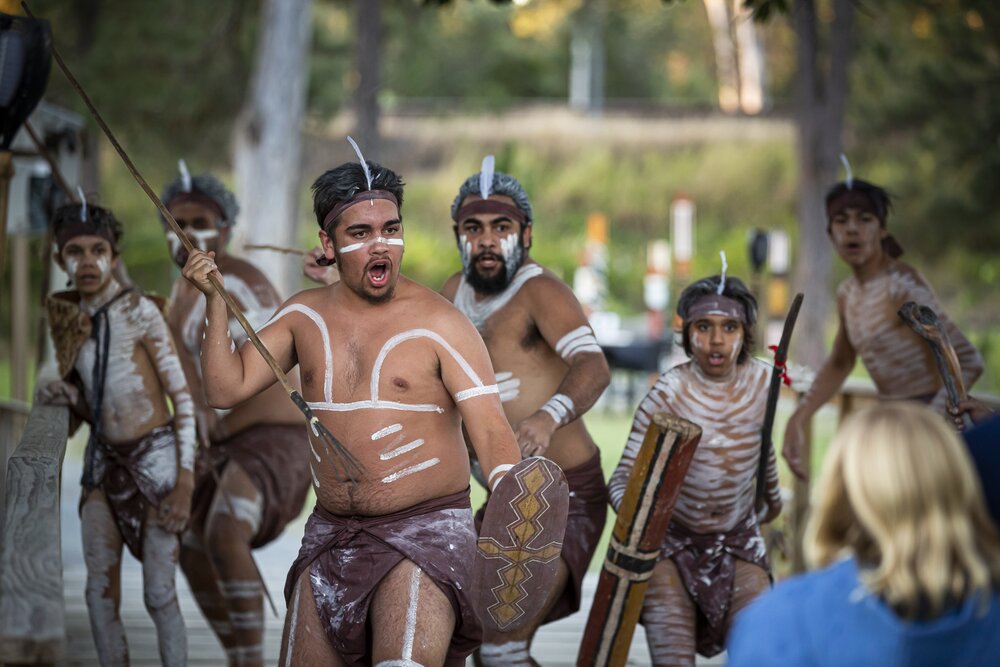 Begrüßungstanz der Aborigines